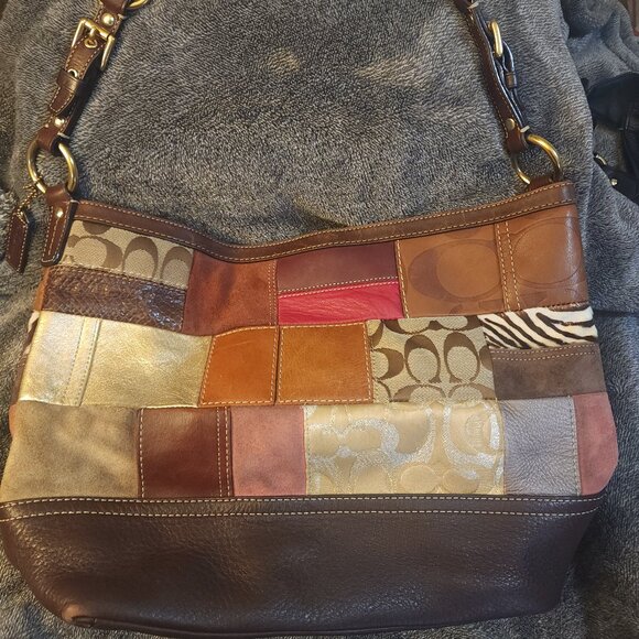 Coach Multicolor Patchwork Shoulder Bag - Picture 2 of 4